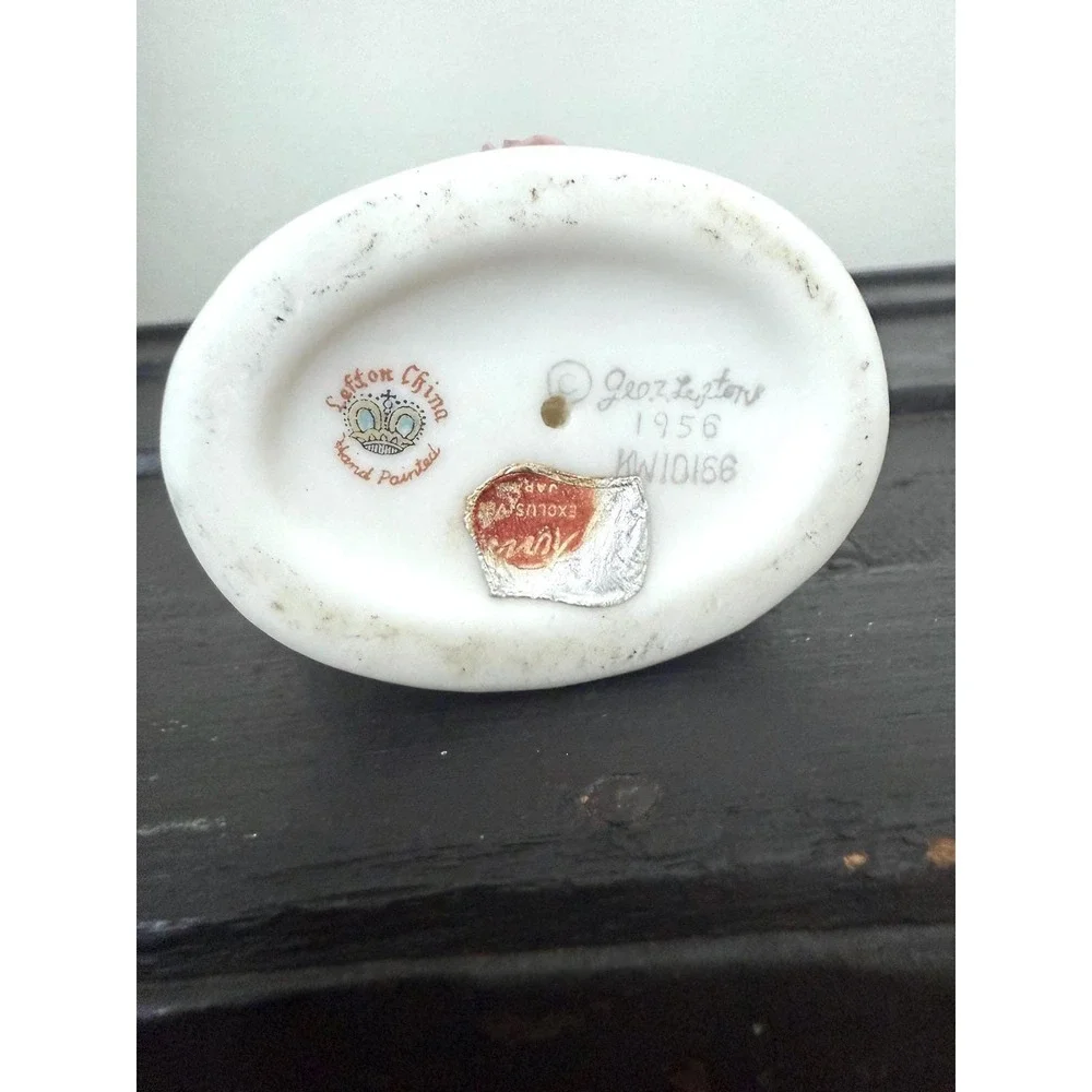 Vintage Lefton Porcelain Madonna Statue, Hand Painted Praying Mother Mary‎ 1950s - Picture 8 of 9